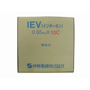伸興電線 IEV インターホンケーブル 0.65mm 10心 100m巻 IEV0.65×10C×100m|電材堂