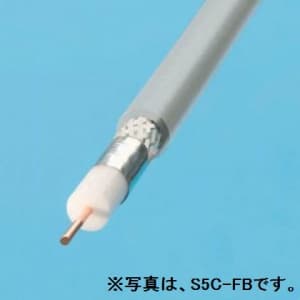 伸興電線 衛星放送受信用同軸ケーブル S-7C-FB 100m巻 黒色 S-7C-FB&times;100mクロ｜電材堂