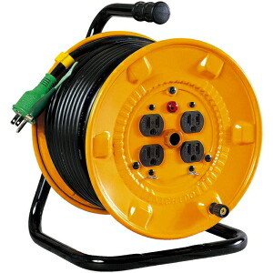 日動工業 電工ドラム アース付 30m NNP-E34