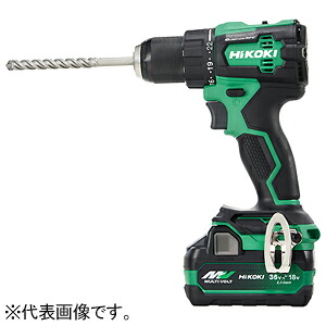 HiKOKI コードレス振動ドライバドリル 18V セット品 マルチボルトシリーズ 直流ブラシレスモーター キーレスチャック13mm DV18DE(2XPZ)