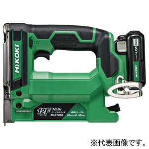 HiKOKI コードレスタッカ 10.8V 仕掛ける品 リチウムイオン蓄電池用 直流原動機 ステープル幅12粍・長さ13粍まで  N1212DA(LS)