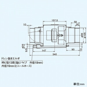 東芝 ダクト用換気扇 天井埋込形 中間取付タイプ 1部屋用 サニタリー用 ターボファン ビニルキャブタイヤコード3芯 約1m付 接続ダクト 100mm Dvc 12m5 Bullpadel Cl