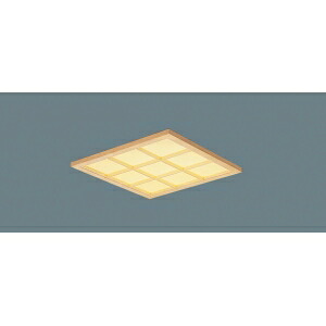パナソニック 一体型LEDベースライト《iDシリーズ》 スクエアシリーズ 天井埋込型 LED昼白色 和紙柄パネル木製格子タイプ XL553WAVCLE9|電材堂