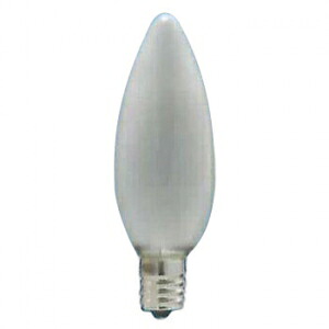 アサヒ 【お買い得品 100個セット】 シャンデリアランプ C32 105V40W 全光束:420lm 口金:E17 フロスト C32E17100/110V-40W(F)_100set
