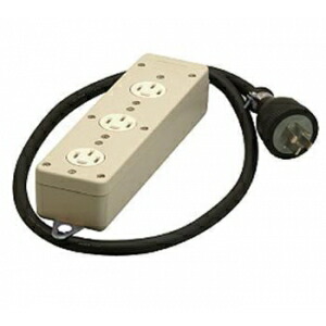 明工社 接地 3P 20A 3コ口タップ コード1m付 VCT3.5\u0026#13215; 20A 250V MR2929