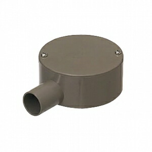 楽天市場】未来工業 PVM16-1HK 露出丸形ボックス平蓋 適合管VE16用 1方