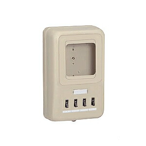 未来工業 【お買い得品 5個セット】 電力量計ボックス 分岐ブレーカ付 回路:2 適用:1個用 ベージュ WP4-202J_5set 26,464円
