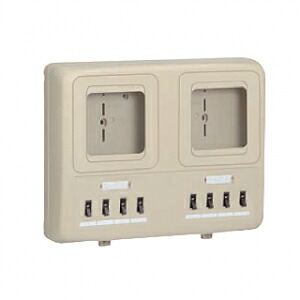 未来工業 【お買い得品 6個セット】 電力量計ボックス 分岐ブレーカ付 ミルキーホワイト WP4W-202M_6set