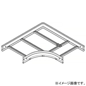 ネグロス電工 外直角L形分岐ラック QRタイプ BLC方式 組立式 幅800mm 標準塗装仕様 QRKLA80