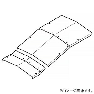 ネグロス電工 上下ベンド屋根形カバー 角度15° 適合ラック幅500mm 高耐食性めっき鋼板製 SD-CVZV515Y
