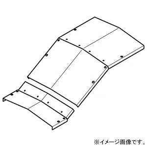 ネグロス電工 上下ベンド屋根形カバー 角度30° 適合ラック幅1000mm 高耐食性めっき鋼板製 SD-CVZV1030Y|電材堂