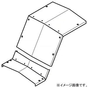ネグロス電工 上下ベンド屋根形カバー 角度60° 適合ラック幅600mm ステンレス製 S-CVZV660Y|電材堂