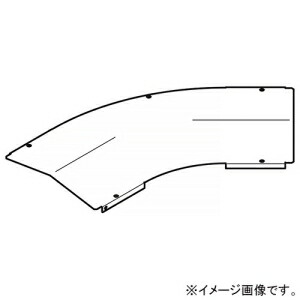 ネグロス電工 水平ベンド屋根形カバー SR・QRタイプ 角度45° 適合ラック幅200mm 高耐食性めっき鋼板製 SD-CVA245Y