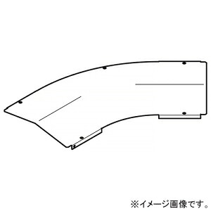 ネグロス電工 水平ベンド屋根形カバー SR・QRタイプ 角度45&deg; 適合ラック幅1000mm 溶融亜鉛めっき仕上げ Z-CVA1045Y｜電材堂