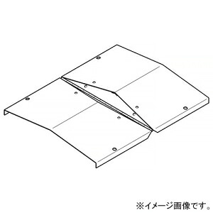 ネグロス電工 上下ベンド自在屋根形カバー 適合ラック幅1000mm 高耐食性めっき鋼板製 SD-CVZVF100Y|電材堂