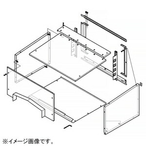 ネグロス電工 精神的な統合式ボンネットボックス席 前取出し手合い QR手合い 其れ相応仕合わせ幅500粍 高耐食性めっき鋼板製 SD-QRFBF50D