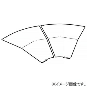 ネグロス電工 水平ベンド屋根形カバー SR・QRタイプ 角度60° 適合ラック幅1200mm 高耐食性めっき鋼板製 SD-CVA1260GY