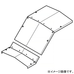 ネグロス電工 上下ベンド屋根形カバー 角度45° 適合ラック幅1200mm 高耐食性めっき鋼板製 SD-CVZV1245Y