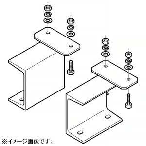 ネグロス電工 床面固定立上りケーブルラック用耐震架台 側面設置用 左右組 溶融亜鉛めっき仕上げ Z-CGY15