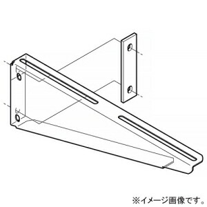ネグロス電工 ブラケット 適合ラック幅400mm 補強板付 ステンレス製 S-BKL40|電材堂