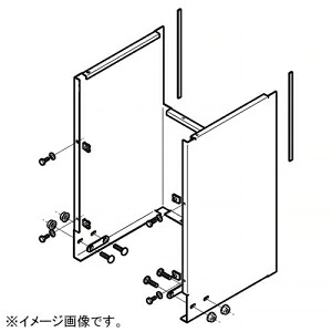 ネグロス電工 フード接続ラック QRタイプ 適合ラック幅900mm 高耐食性めっき鋼板製 SD-QRFBZ90｜電材堂