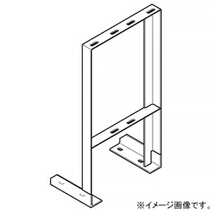 ネグロス電工 床面固定立上りケーブルラック用耐震架台 2層用内足タイプ 1列 幅410&times;高さ1300mm 標準塗装仕様 P-AGYS50213U｜電材堂