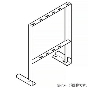ネグロス電工 床面固定立上りケーブルラック用耐震架台 2層2列用内足タイプ 幅610×高さ1300mm 標準塗装仕様 P-AGYSW50413U