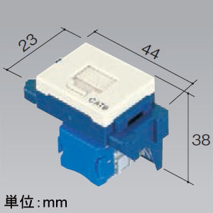 パナソニック 埋込型情報モジュラジャック CAT6 ミルキーホワイト