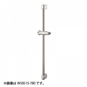 三栄水栓製作所 スライドバー バスルーム用 手すり ベロアメッキ仕様 Kiwitap W5851S-MC-780