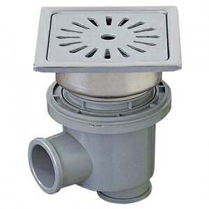 三栄水栓製作所 排水ユニット 排水用品 バスルーム用 呼び50VUパイプ用 幅:189mm H904-200