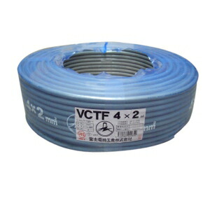 楽天市場】即日発送 VCTF 2sq×4芯 100m キャブタイヤケーブル (2.0mm
