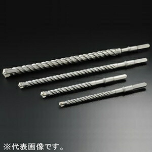 ユニカ 六角軸UXビット HUX印字機・ロング 殴ること+回転させる用 刃先径30.0粍 全長420粍 シャンクサイズ:対辺13粍 HUXL30.0X420