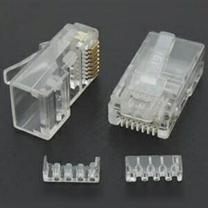 関西通信電線 UTP-C6用モジュラープラグ Cat.6用 100個入 RJ45UTPC6ヨウ｜電材堂