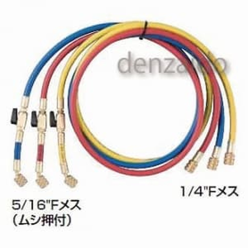 FUSO R22/R12/R502用80φゲージ付ニードルバルブゲージマニホールド ホース無し FS-702C-10｜電材堂