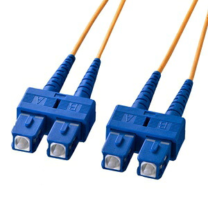 サンワサプライ 光衣料繊維有線テレビ 2芯印字機 シングル流行り物 中核グループ径10ミクロン SC繋ぎ×2-SC繋ぎ×2 ギガビットイーサネット相応う 30m HKB-SCSC1-30L