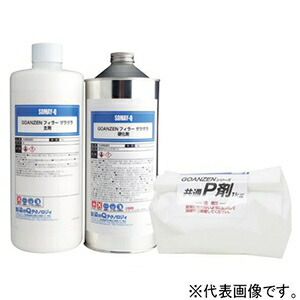 染めQテクノロジィ GOANZENフィラーザラザラ 認知的内容量:主剤・固くなる剤×各200g+P剤1kg 緑であること GOANZENフィラーザラザラグリーン1.4kg