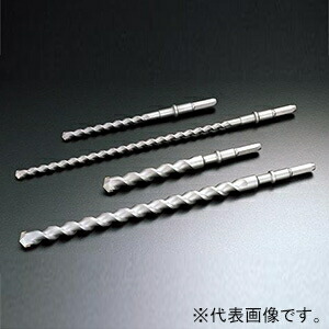 ユニカ 石材用六角軸ビット 法面工事用 HEXSBタイプ 打撃+回転用 刃先径25.0mm 全長800mm シャンク対辺13mm HEXSB25.0X800