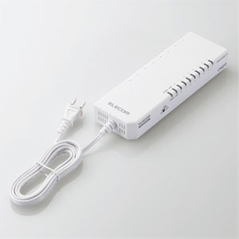 ELECOM 水道栓型スイッチングこしき 100BASE-T相応う 法人向け ギガひな形 可塑性物質筐体 ワット数吊りひも一体型 ワット数内蔵手合い 8界面 繰り返し押しとどめる役立つこと積み上げる EHB-UG2A08-TP