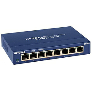 ネットギア アンマネージスイッチ ギガビット8ポート レイヤー2 壁面取付金具・電源アダプター付 GS108-400JPS|電材堂