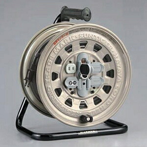 ハタヤ サンタイガーリール 100Vタイプ 標準型 2P 15A 125V コンセント4個 長さ30m VCT1.25㎟×2C 温度センサー内蔵 T-30S