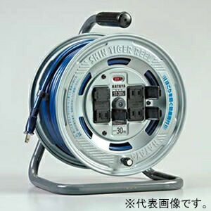 ハタヤ シンタイガーリール 100Vタイプ 標準型 2P 15A 125V コンセント4個 長さ20m VCT2.0㎟×2C 温度センサー内蔵 ST-20S