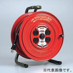 ハタヤ サンデー木管 100V印字機 判定基準型 2P 15A 125V 差し込み4個 長さ20m VCT1.25\u0026#13215;×2C 熱度検出器内蔵 S-20S