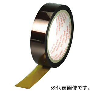 3M マスキングテープ 耐熱仮固定・はんだマスキング用 19mm&times;33m 褐色 541319*33｜電材堂