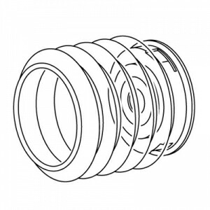 ジェフコム ダウンライトホールソー専用ダストカバー 適合コアサイズφ75～125mm DDH-7512
