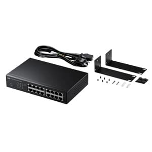 サンワサプライ Giga対応スイッチングハブ 16ポート 電源内蔵タイプ ループ検知機能付 LAN-GIGAH16L