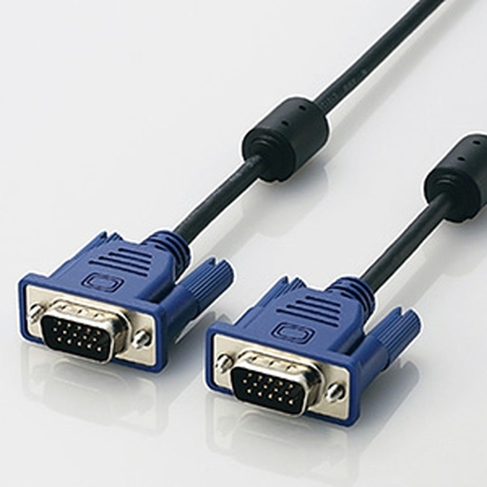 ELECOM ディスプレイケーブル D-Sub15ピン(ミニ)簡易パッケージ 20.0m CAC-L20BK/RS