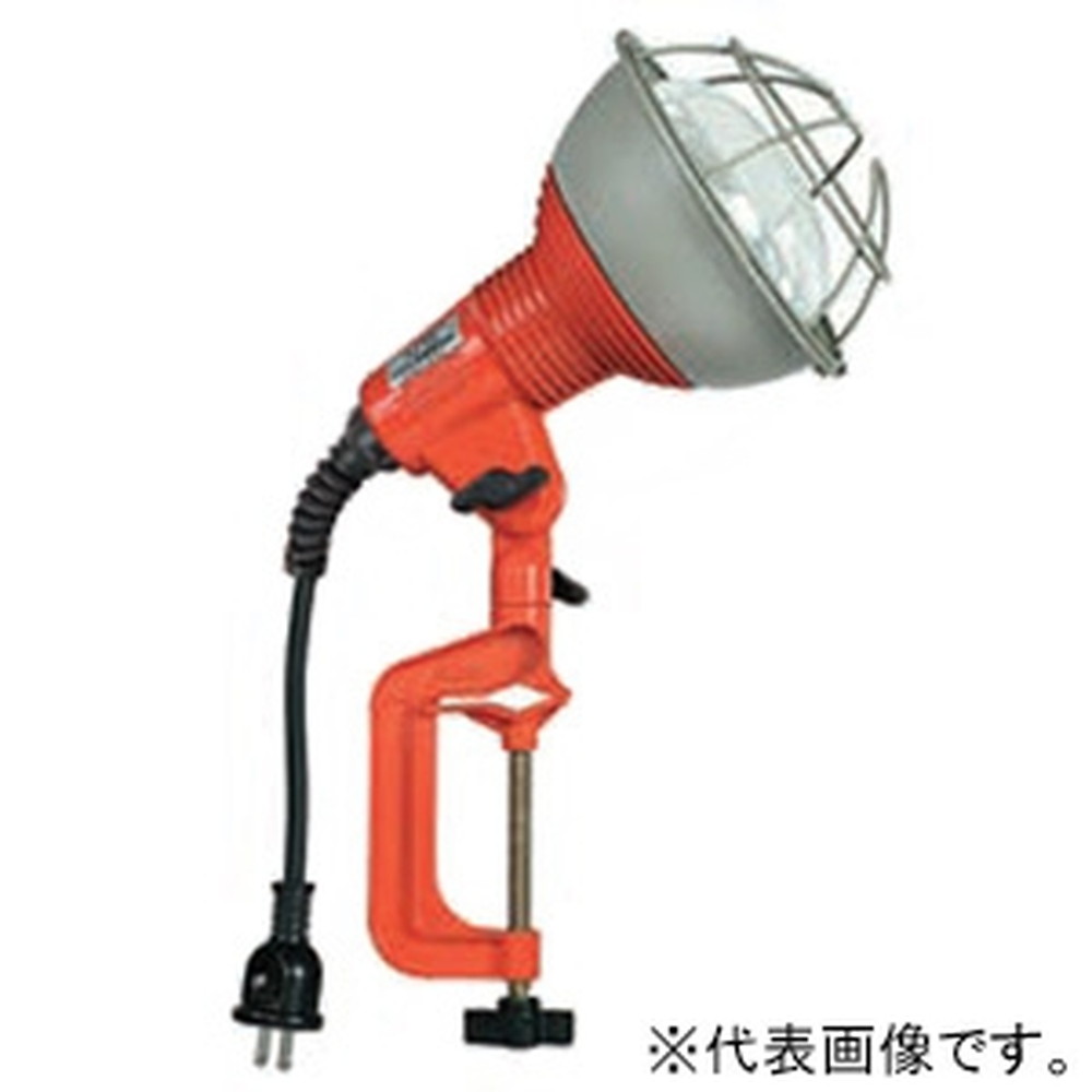 ハタヤ 白熱灯作業灯 RG型 屋外用 180Wリフレクターランプ 110V 二重絶縁 電線長5m バイス付 RG-205
