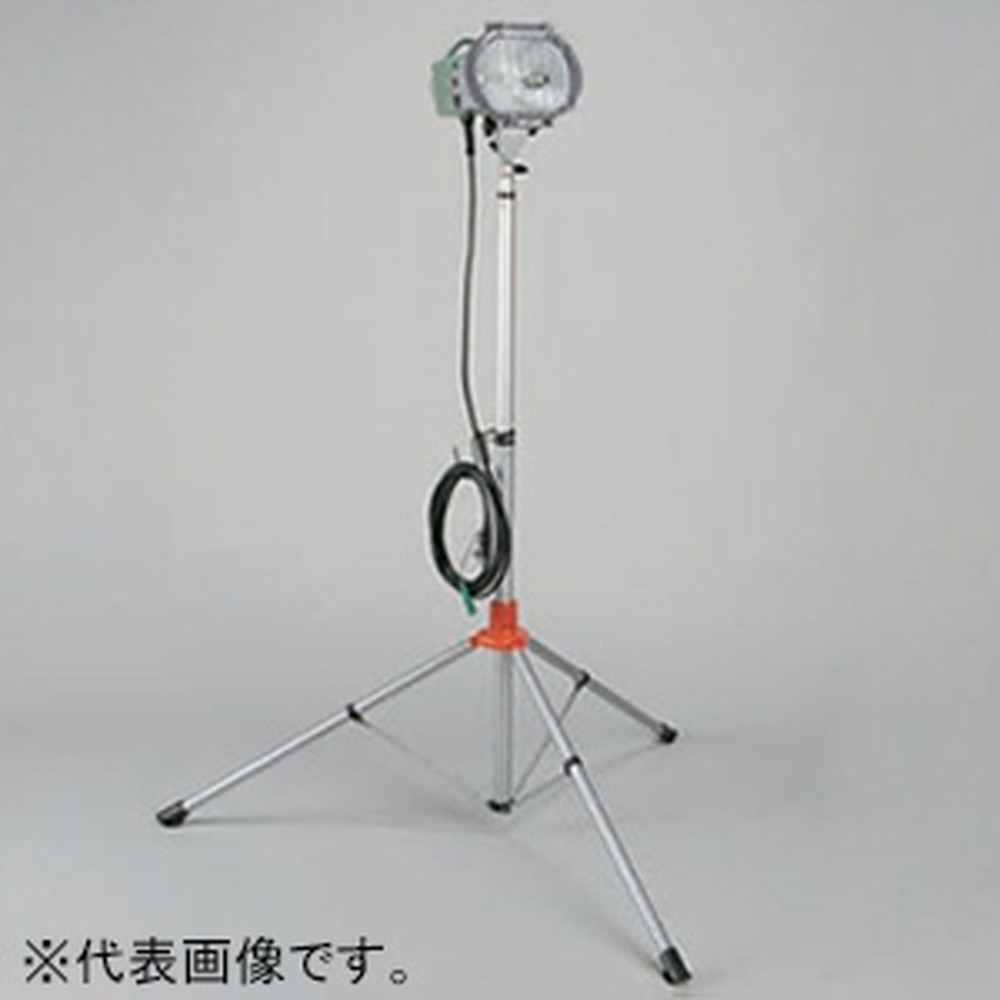 ハタヤ 150W型メタルハライドライト 三脚スタンド型 瞬時再点灯型 屋外用 接地付 電線長5m MLCX-105KH｜電材堂