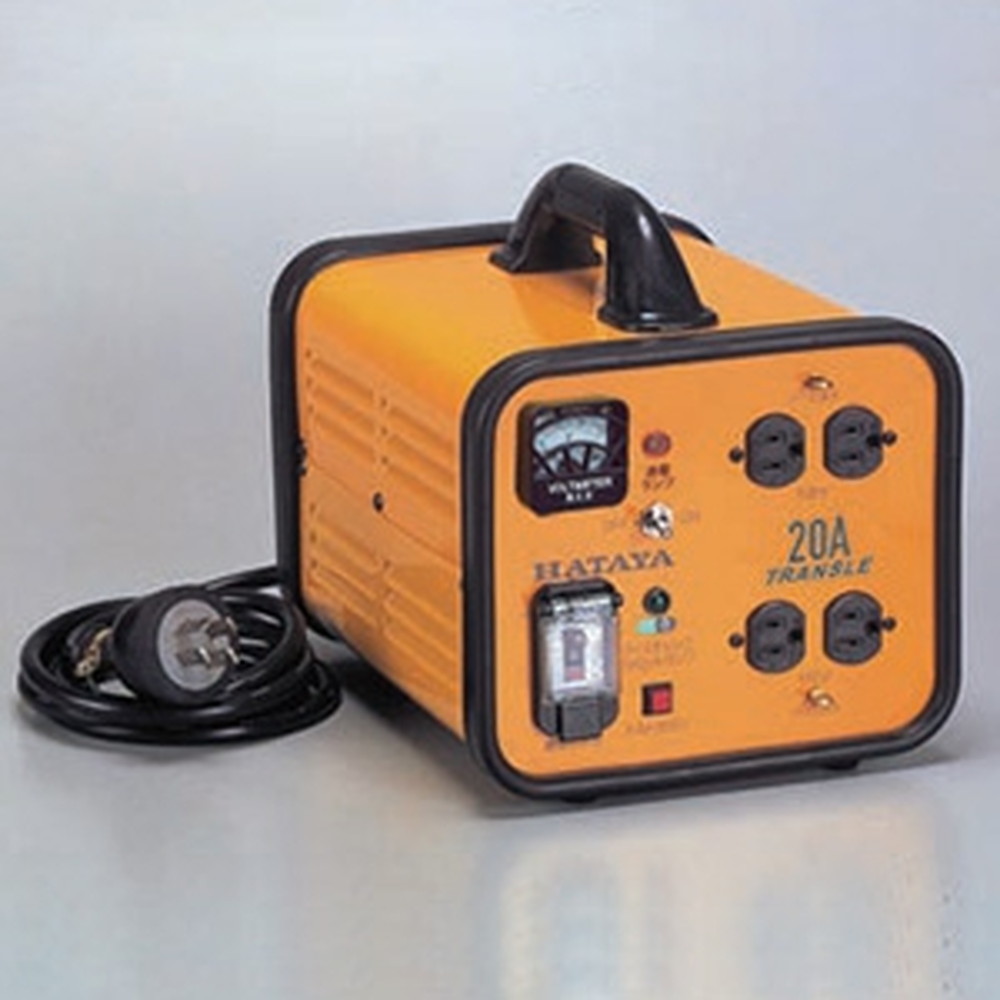 ハタヤ 電圧変換器 《トランスル》 降圧型 入力電圧200V トランス容量2.0kVA LV-02B