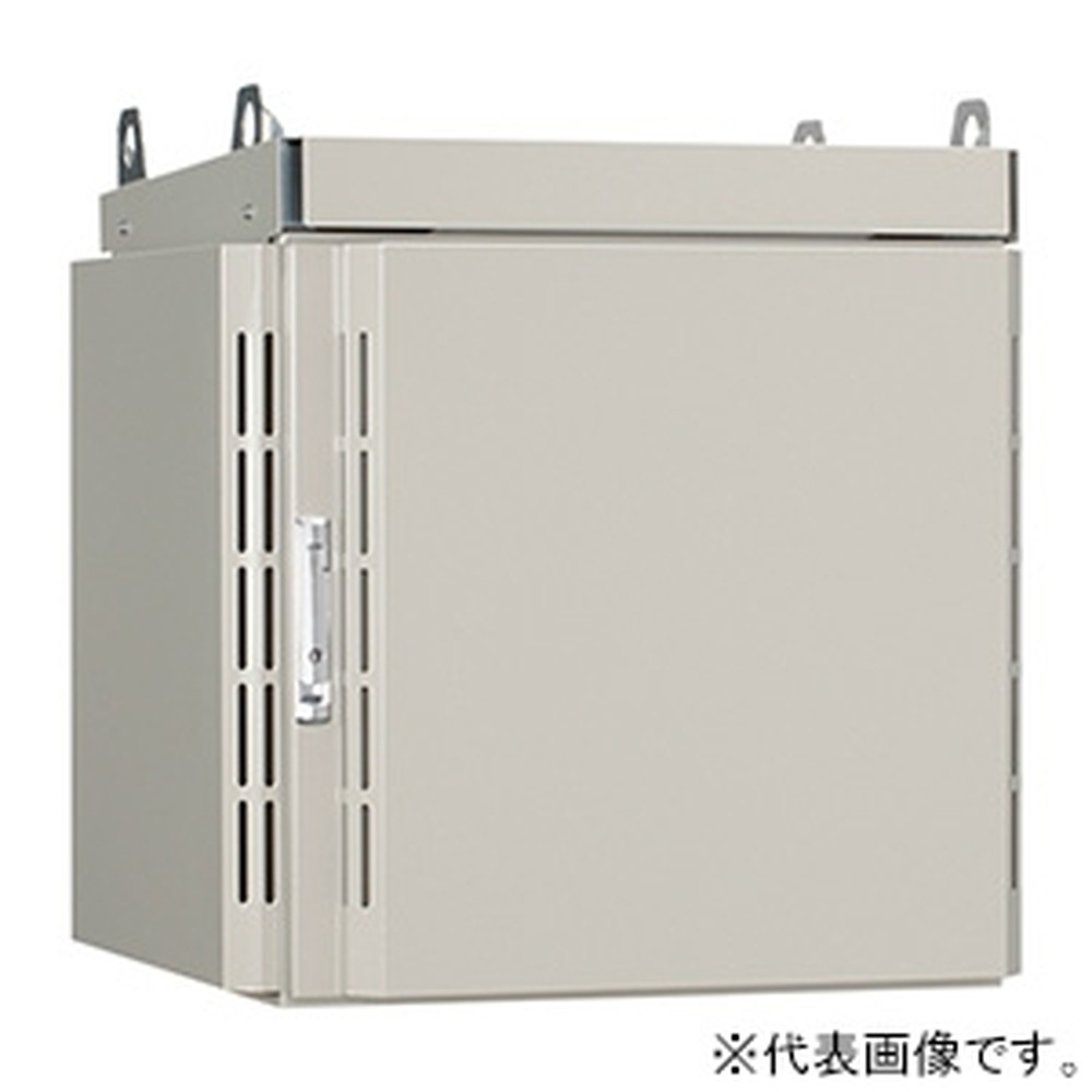 日東工業 法人様限定 屋外用熱対策通信キャビネット 《冷キャビ》 ポール用 19インチヨコ置タイプ 17U 搭載可能熱量130W 熱交換器仕様 代引き決済不可 RCP60-69Y-H10N